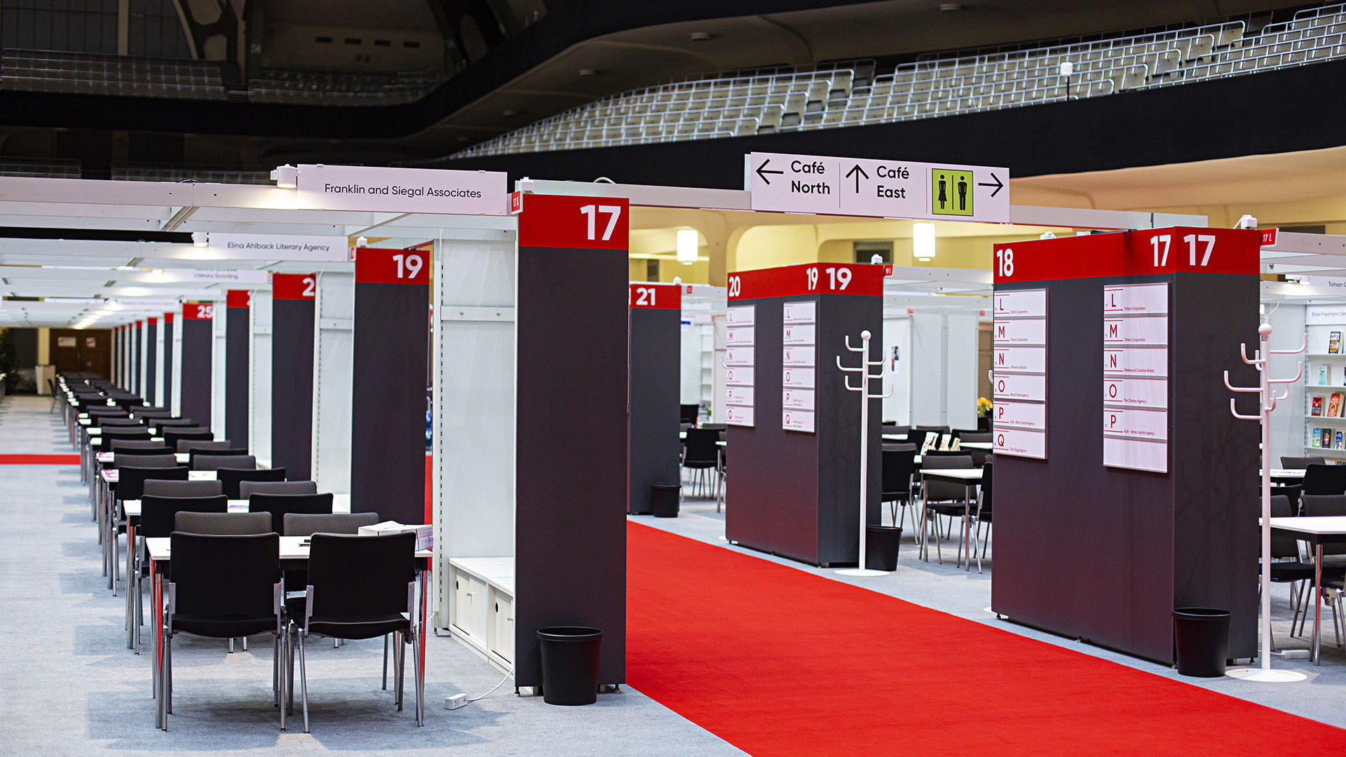 Seating arrangements at the Book Fair - Festhalle Frankfurt