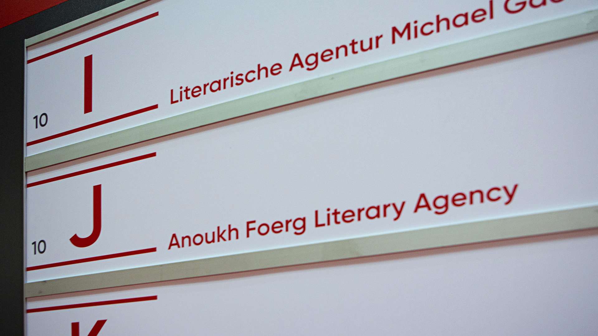 Signs at the Frankfurter Buchmesse