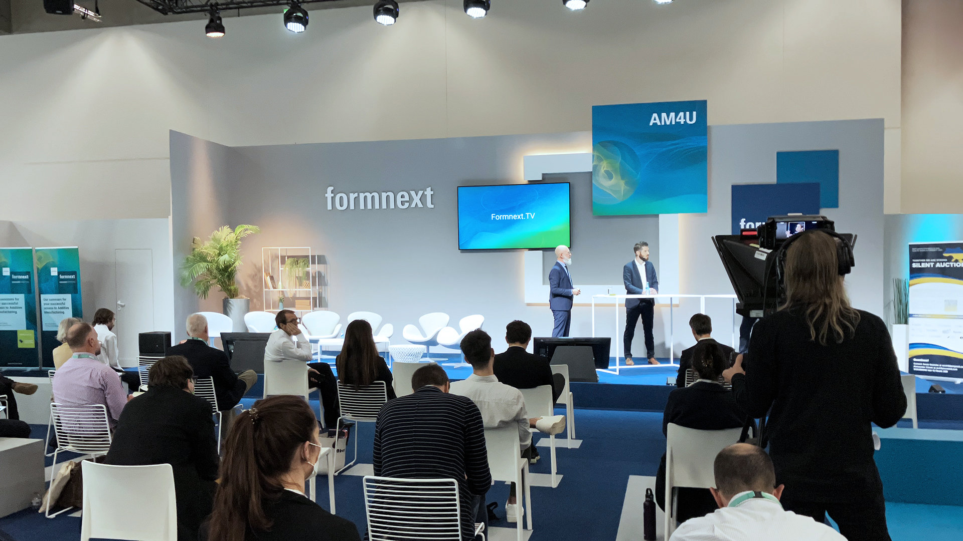 AM4U Stage auf der Formnext 2022 mit Publikum